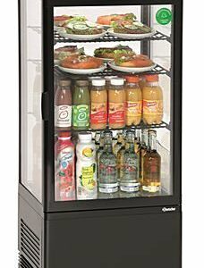 Bartscher Mini-Kühlvitrine 78 L schwarz Bartscher Mini-Kühlvitrine 78 L schwarz