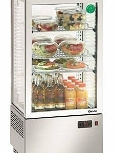 Bartscher Mini-Kühlvitrine 78L, Edelstahl, 4 °C bis 12 °C, 430x390x986 mm Bartscher Mini-Kühlvitrine 78L, Edelstahl, 4 °C bis 12 °C, 430x390x986 mm