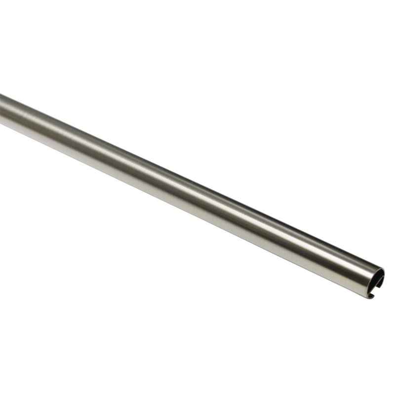 Gardinia  Gardinenstange Chicago mit Innenlauf Durchmesser 16 mm 200 cm Edelstahl-Optik