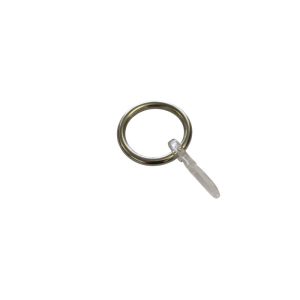 Gardinenringe mit Faltenlegehaken Edelstahl-Optik Gardinenringe mit Faltenlegehaken Edelstahl-Optik
