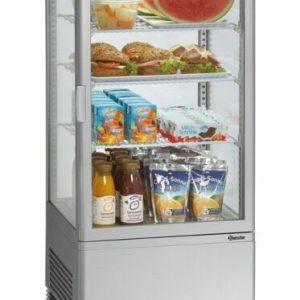 Bartscher Mini-Kühlvitrine 78L, silber Bartscher Mini-Kühlvitrine 78L, silber