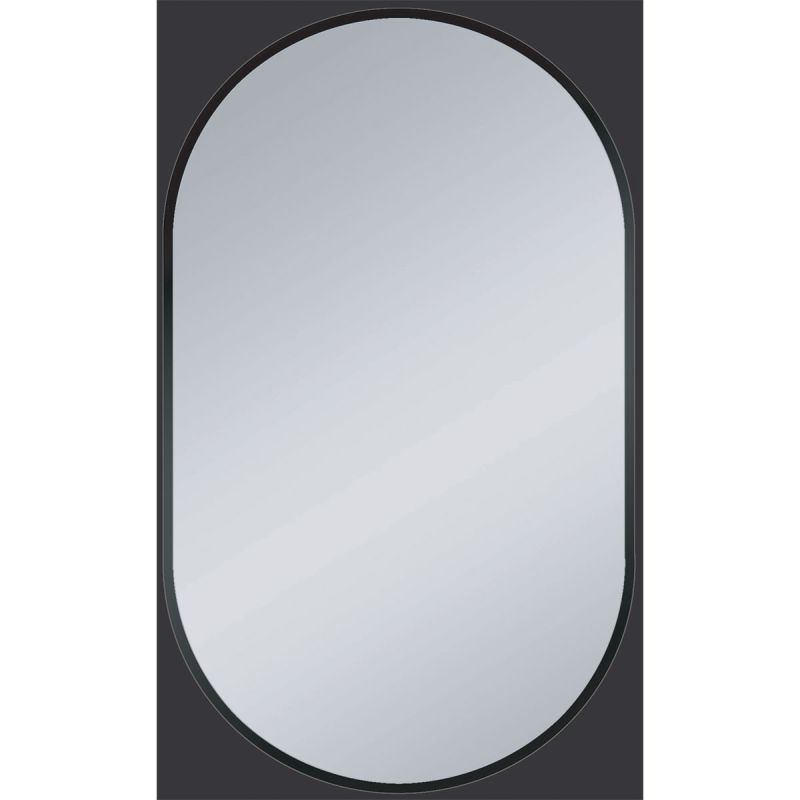 Valblue Design- Wandspiegel Laurin schwarz matt 45 x 75 cm