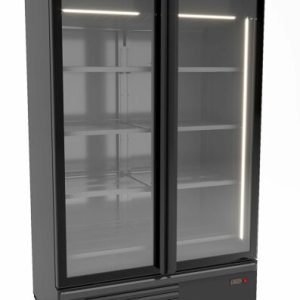 CombiSteel Kühlschrank 2 Glastüren, schwarz, 1200L CombiSteel Kühlschrank 2 Glastüren, schwarz, 1200L