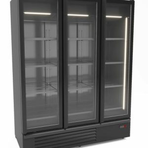 CombiSteel Kühlschrank 3 Glastüren, schwarz, 1555L CombiSteel Kühlschrank 3 Glastüren, schwarz, 1555L