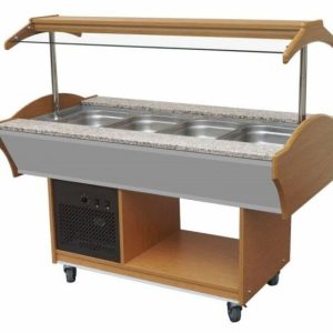 Gastro Buffet Salatbar für 4x GN1/1, 1550 x 900 x 850 / 1350 mm Gastro Buffet Salatbar für 4x GN1/1, 1550 x 900 x 850 / 1350 mm