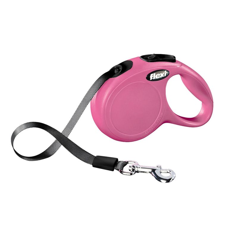 Flexi Gurt-Leine New Classic pink XS 3m