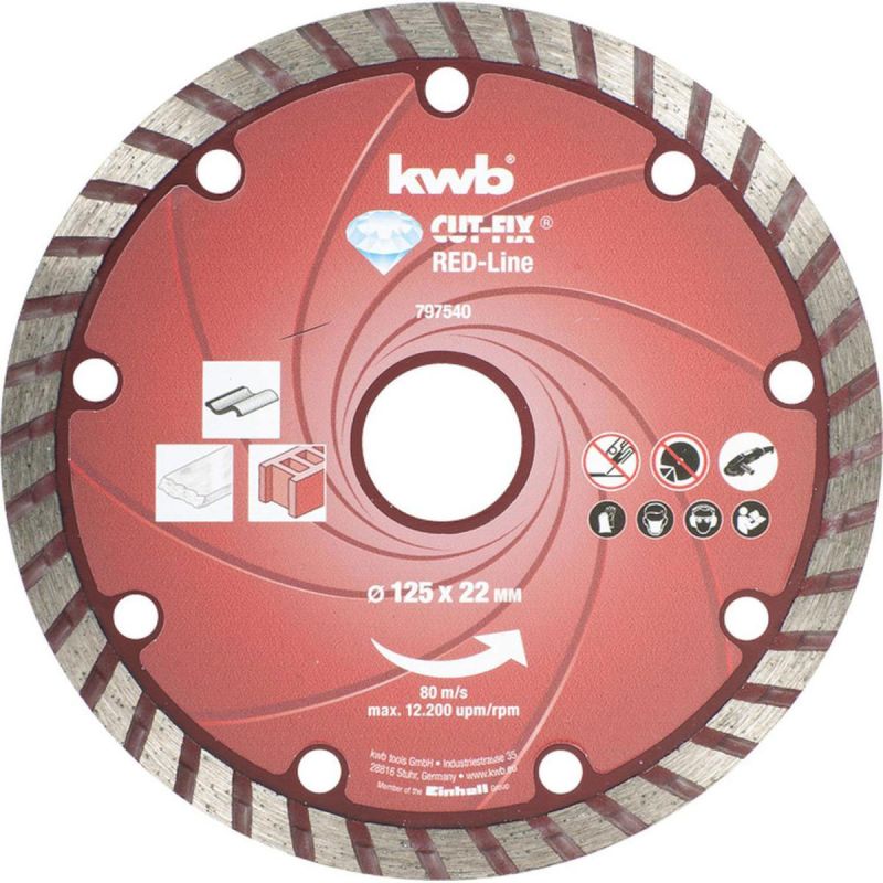 kwb  Trennscheiben Cut-Fix Red-Line Diamant Durchmesser 125 mm