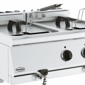 CombiSteel Elektro-Fritteuse, 2x 10 Liter, Breite 800mm, Tiefe 700mm, 7.5kW CombiSteel Elektro-Fritteuse, 2x 10 Liter, Breite 800mm, Tiefe 700mm, 7.5kW