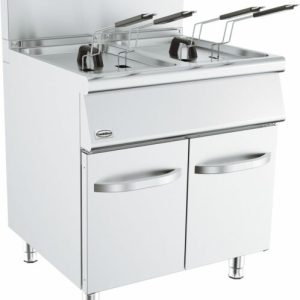 CombiSteel Gas-Doppelfritteuse, 2x 15 Liter, (BxT) 800x700mm, 2x 15kW CombiSteel Gas-Doppelfritteuse, 2x 15 Liter, (BxT) 800x700mm, 2x 15kW