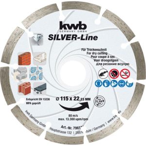 kwb Trennscheibe Diamant Durchmesser 115 mm kwb Trennscheibe Diamant Durchmesser 115 mm