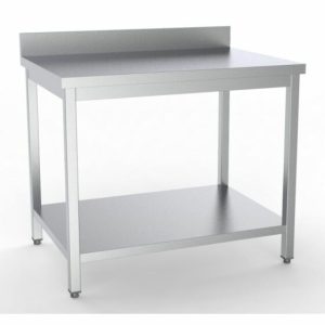 Edelstahl Arbeitstisch mit Aufkantung 1000x700x850mm