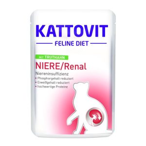 Kattovit Feline Diet bei Niereninsuffizienz mit Truthahn 85 g Kattovit Feline Diet bei Niereninsuffizienz mit Truthahn 85 g