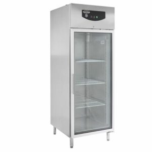 Edelstahl Kühlschrank mit 1 Glastür, 597L, 740x830x2010mm Edelstahl Kühlschrank mit 1 Glastür, 597L, 740x830x2010mm