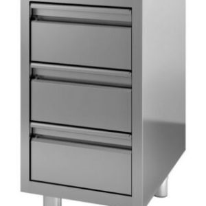 Schubladenschrank 3 Schubladen BxT 50x60cm Aufkantung Schubladenschrank 3 Schubladen BxT 50x60cm Aufkantung