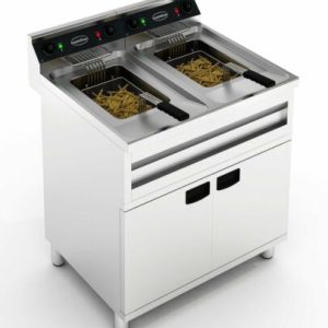 MASTRO Elektro-Fritteuse, 18 Liter 400V, Breite 400mm MASTRO Elektro-Fritteuse, 18 Liter 400V, Breite 400mm