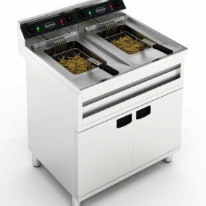 CombiSteel Fritteuse, 400 V / 2x 9 kW, 2x 12 L, 800x700x850 mm CombiSteel Fritteuse, 400 V / 2x 9 kW, 2x 12 L, 800x700x850 mm