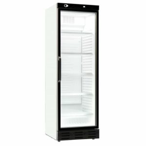 Glastür-Kühlschrank 382L, 595x650x1850mm Glastür-Kühlschrank 382L, 595x650x1850mm