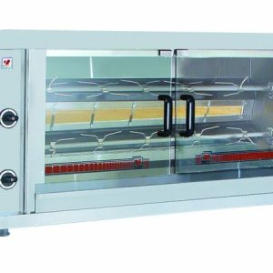 CombiSteel Gas-Hähnchengrill mit 2 Spießen für 8-10 Hähnchen