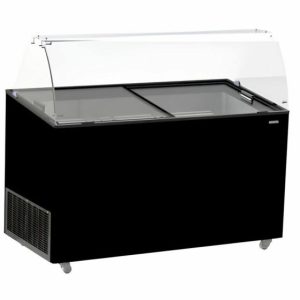 Speise-Eisvitrine Tenerife schwarz 10x 5 L Behälter