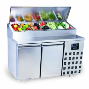 Saladette 2 Türen, 7x 1/3GN, 1400x700x1090mm Saladette 2 Türen, 7x 1/3GN, 1400x700x1090mm