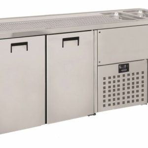 CombiSteel Getränketheke Biertheke 2 Türen, 2 Becken rechts CombiSteel Getränketheke Biertheke 2 Türen, 2 Becken rechts