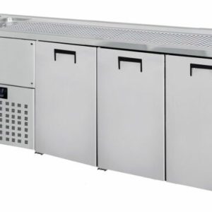 CombiSteel Getränketheke Biertheke 3 Türen. 2 Becken links CombiSteel Getränketheke Biertheke 3 Türen. 2 Becken links