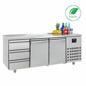 CombiSteel Kühltisch 2 Türen 3 Schubladen 474L, 1865x700x850mm CombiSteel Kühltisch 2 Türen 3 Schubladen 474L, 1865x700x850mm