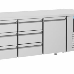 CombiSteel Kühltisch 1 Tür 6 Schubladen 474L, 1865x700x850mm CombiSteel Kühltisch 1 Tür 6 Schubladen 474L, 1865x700x850mm