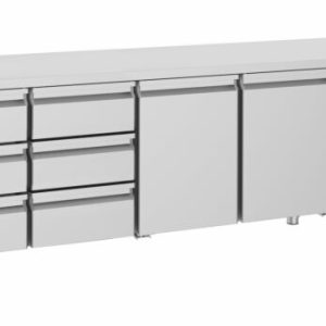 CombiSteel Kühltisch 2 Türen 6 Schubladen 632L, 2330x700x850mm CombiSteel Kühltisch 2 Türen 6 Schubladen 632L, 2330x700x850mm