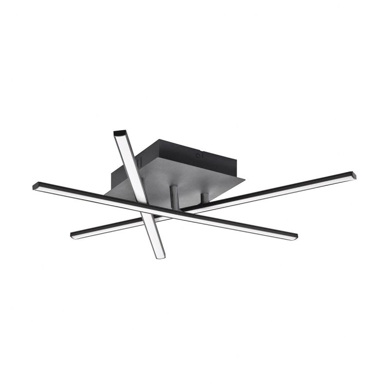 Eglo LED-Deckenleuchte Lasana 3 3 Spots schwarz