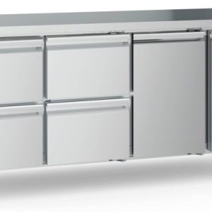 ecoFrost 700 Kühltisch 1 Tür, 4 Schubladen, 1795x700x850mm ecoFrost 700 Kühltisch 1 Tür, 4 Schubladen, 1795x700x850mm