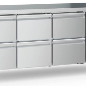 ecoFrost 700 Kühltisch 6 Schubladen, 1795x700x850mm ecoFrost 700 Kühltisch 6 Schubladen, 1795x700x850mm