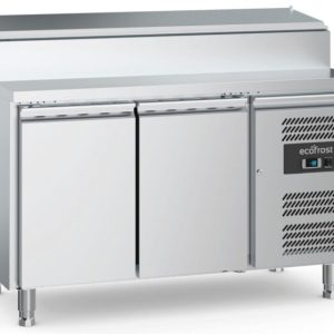 ecoFrost Saladette Pizzatisch 2 Türen für 6x 1/3 GN Behälter, Breite 1360mm ecoFrost Saladette Pizzatisch 2 Türen für 6x 1/3 GN Behälter, Breite 1360mm