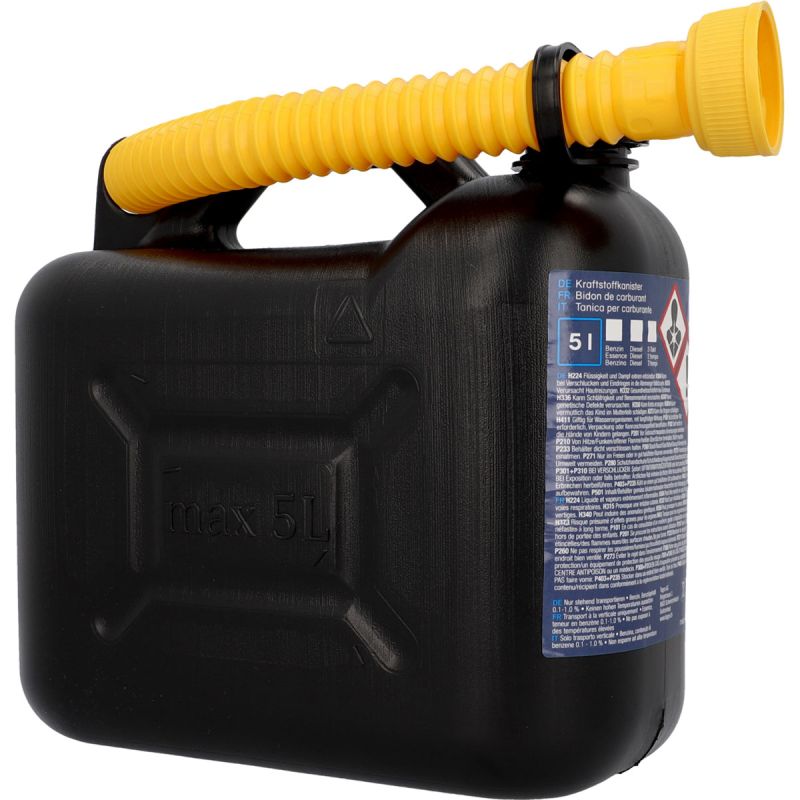 Cartrend Benzinkanister 5 L Kunststoff schwarz