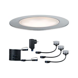 Paulmann Outdoor Plug und Shine Floor Basisset silber Paulmann Outdoor Plug und Shine Floor Basisset silber