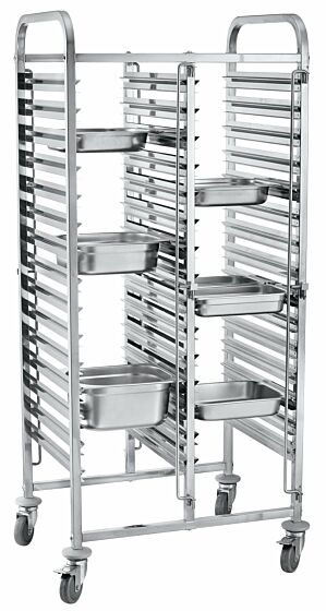 HENDI Transportwagen doppelt 30x GN 1/1, 740x550x1730mm HENDI Transportwagen doppelt 30x GN 1/1, 740x550x1730mm