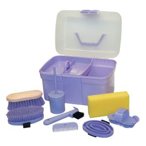 Kerbl Kinder-Putzbox-Set lila 8-teilig Kerbl Kinder-Putzbox-Set lila 8-teilig