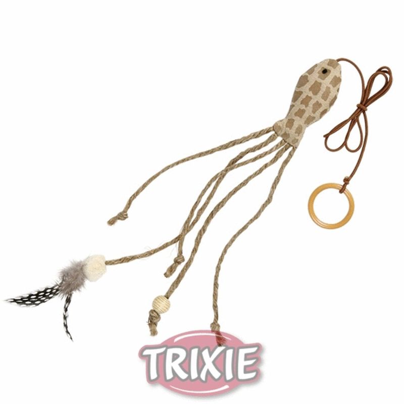 Trixie Cat Catnip Fisch am Gummiband 27 cm/57cm