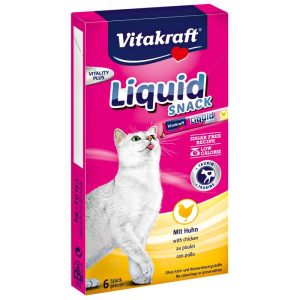 Vitakraft Katzensnack Liquid SNACK Huhn und Taurin 6 x 15 g Vitakraft Katzensnack Liquid SNACK Huhn und Taurin 6 x 15 g