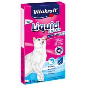 Vitakraft Katzensnack Liquid SNACK Lachs und Omega 3 6 x 15 g Vitakraft Katzensnack Liquid SNACK Lachs und Omega 3 6 x 15 g