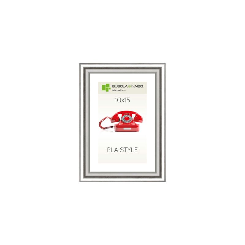 Kunststoffrahmen PLA01 10 x 15 cm Silber