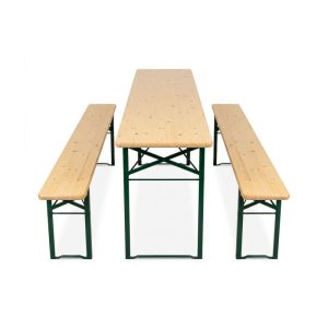 Festzeltgarnitur Standard mit Tisch 220 x 50 cm Festzeltgarnitur Standard mit Tisch 220 x 50 cm