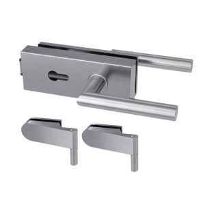 Durabil Glastürbeschlagset STYLE Profilzylinder 2- teilig Bänder Edelstahl-Optik matt Durabil Glastürbeschlagset STYLE Profilzylinder 2- teilig Bänder Edelstahl-Optik matt