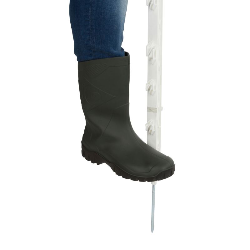 Weidezaunpfahl Eco Einzelspitze 105 cm weiß