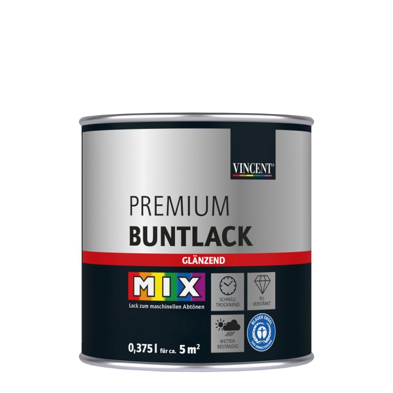 Vincent Lack Premium Buntlack Mix It glänzend 0,375 l