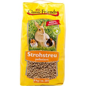 Classic Friends Strohstreu-Pellets 8kg ca 20l Classic Friends Strohstreu-Pellets 8kg ca 20l