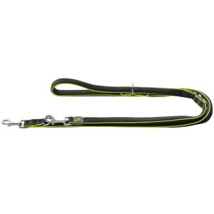 Hunter Verstellbare Führleine Maui schwarz 25 mm/2m Hunter Verstellbare Führleine Maui schwarz 25 mm/2m