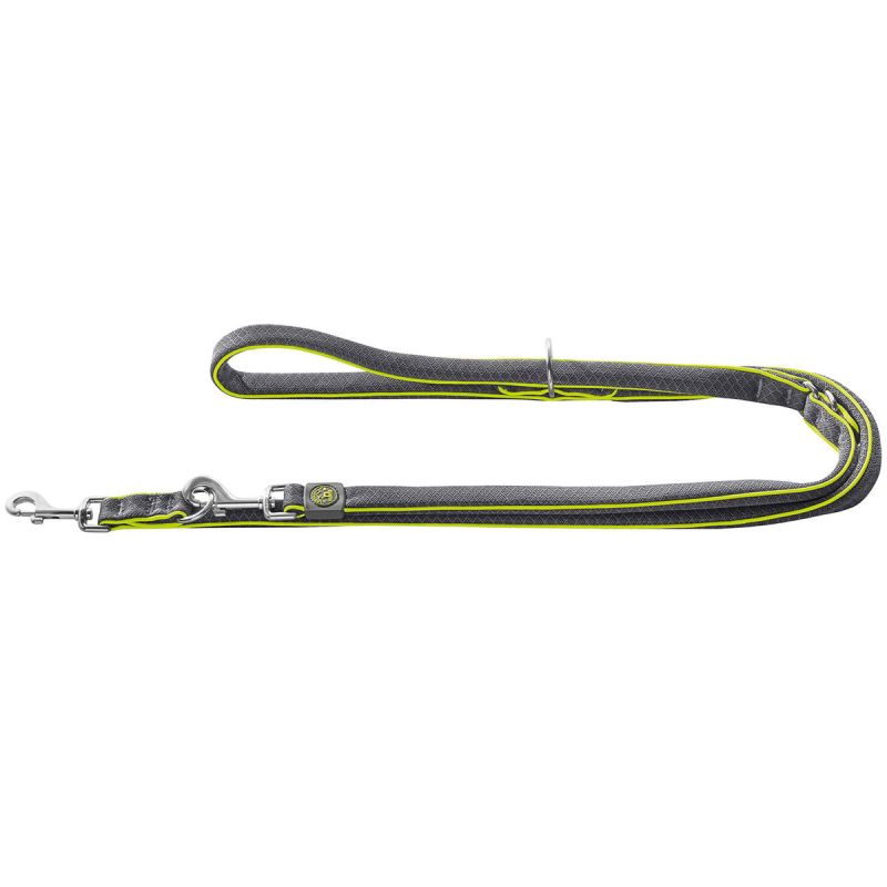 Hunter Verstellbare Führleine Maui grau 25 mm/2m