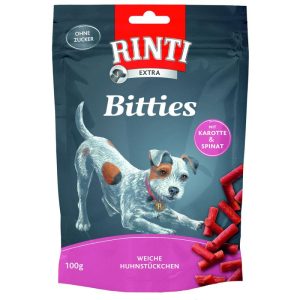 Rinti Snack Bitties Huhn Karotte Spinat 100g Rinti Snack Bitties Huhn Karotte Spinat 100g