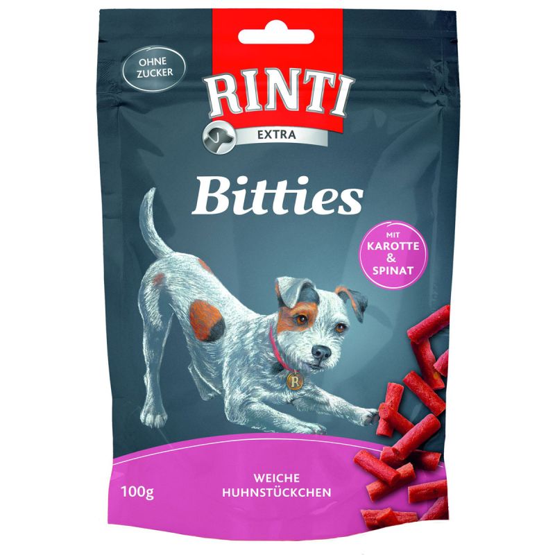 Rinti Snack Bitties Huhn Karotte Spinat 100g